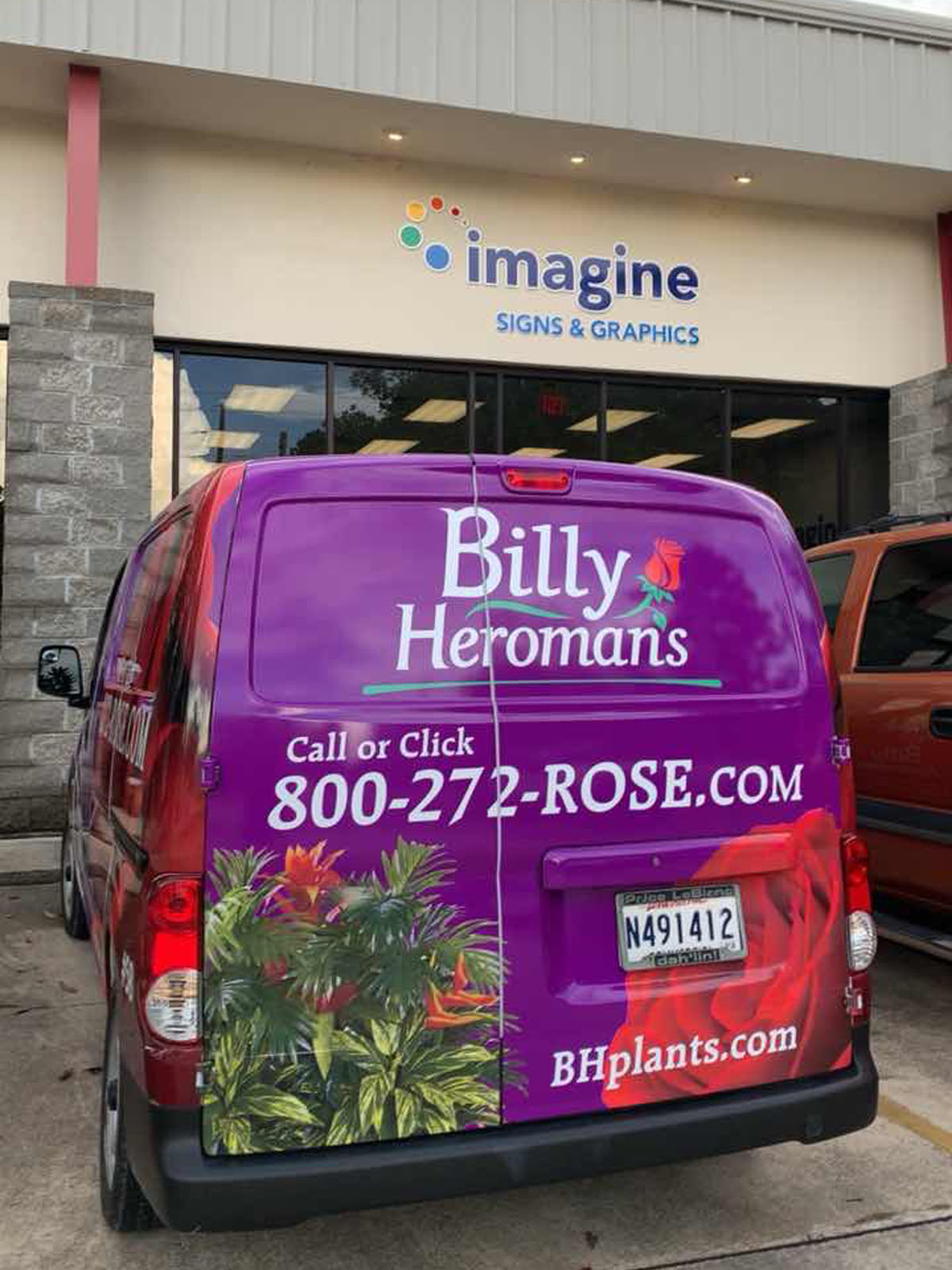 Billy Heroman Rear Van Graphics
