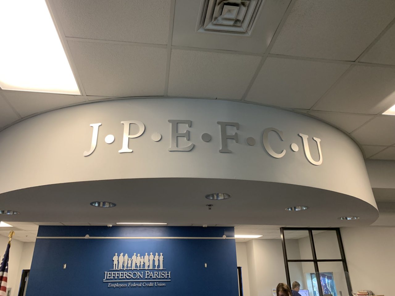 Jefferson Parish Credit Union Interior Letters