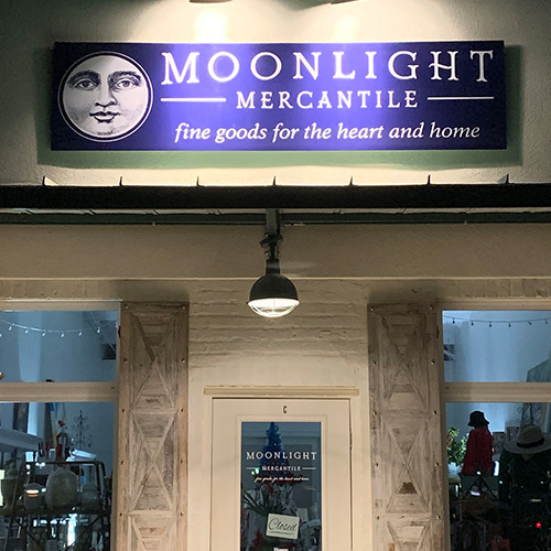 Moonlight Mercantile Sign