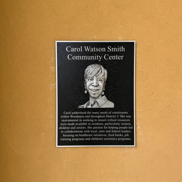Carol Watson Smith Aluminum Plaque