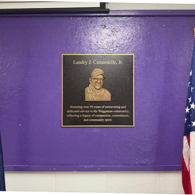 Landry Camardelle Bronze Plaque