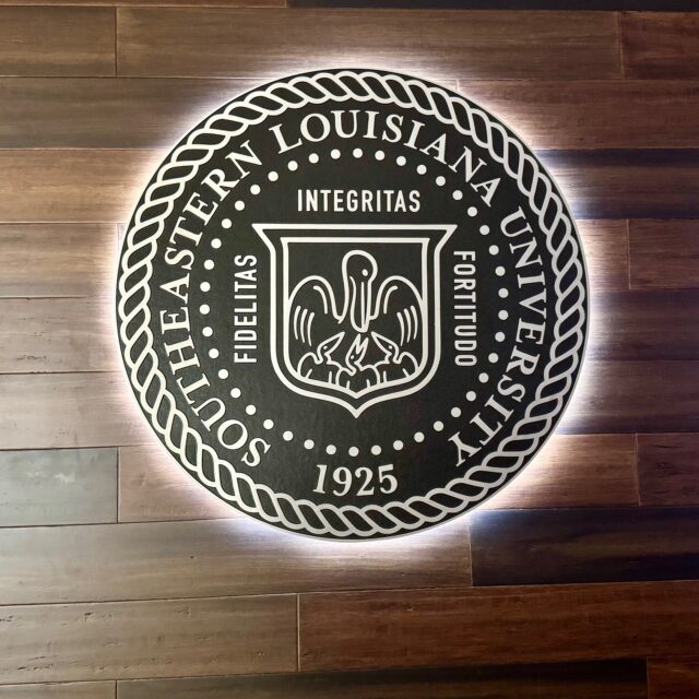 SLU Aluminum Plaque with LED Halo 1